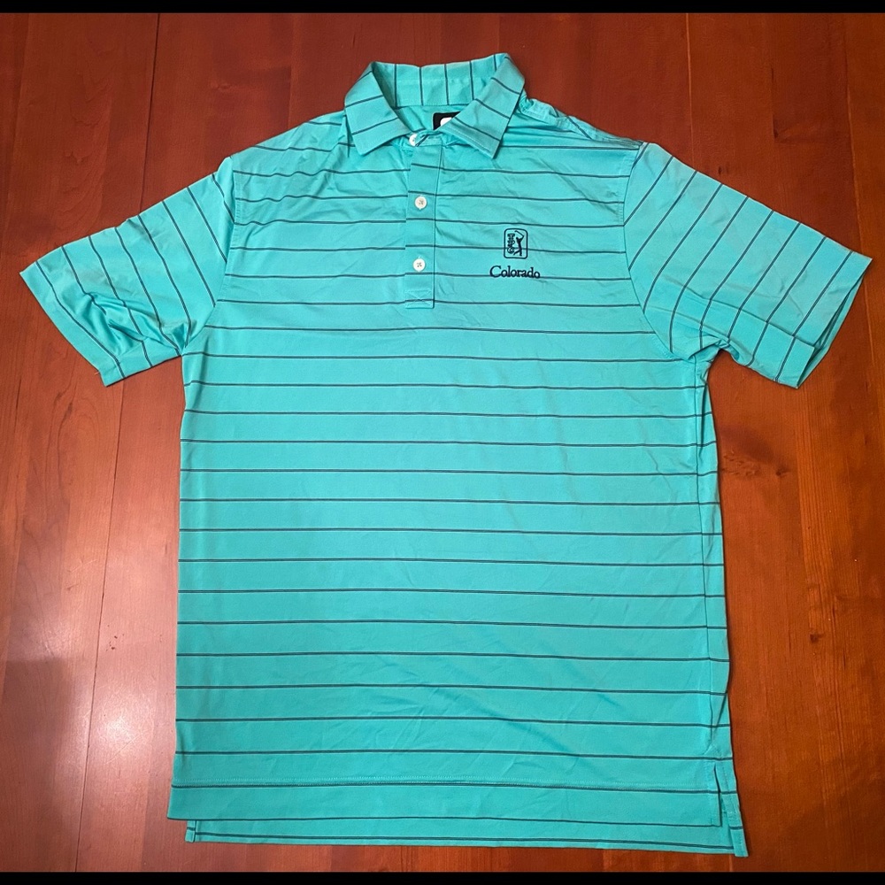 Men’s FootJoy TPC Colorado Golf Shirt Polo Green